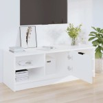 vidaXL Comodă TV, alb, 102x35,5x36,5 cm, lemn compozit vidaXL Comodă TV, alb, 102x35,5x36,5 cm, lemn compozit