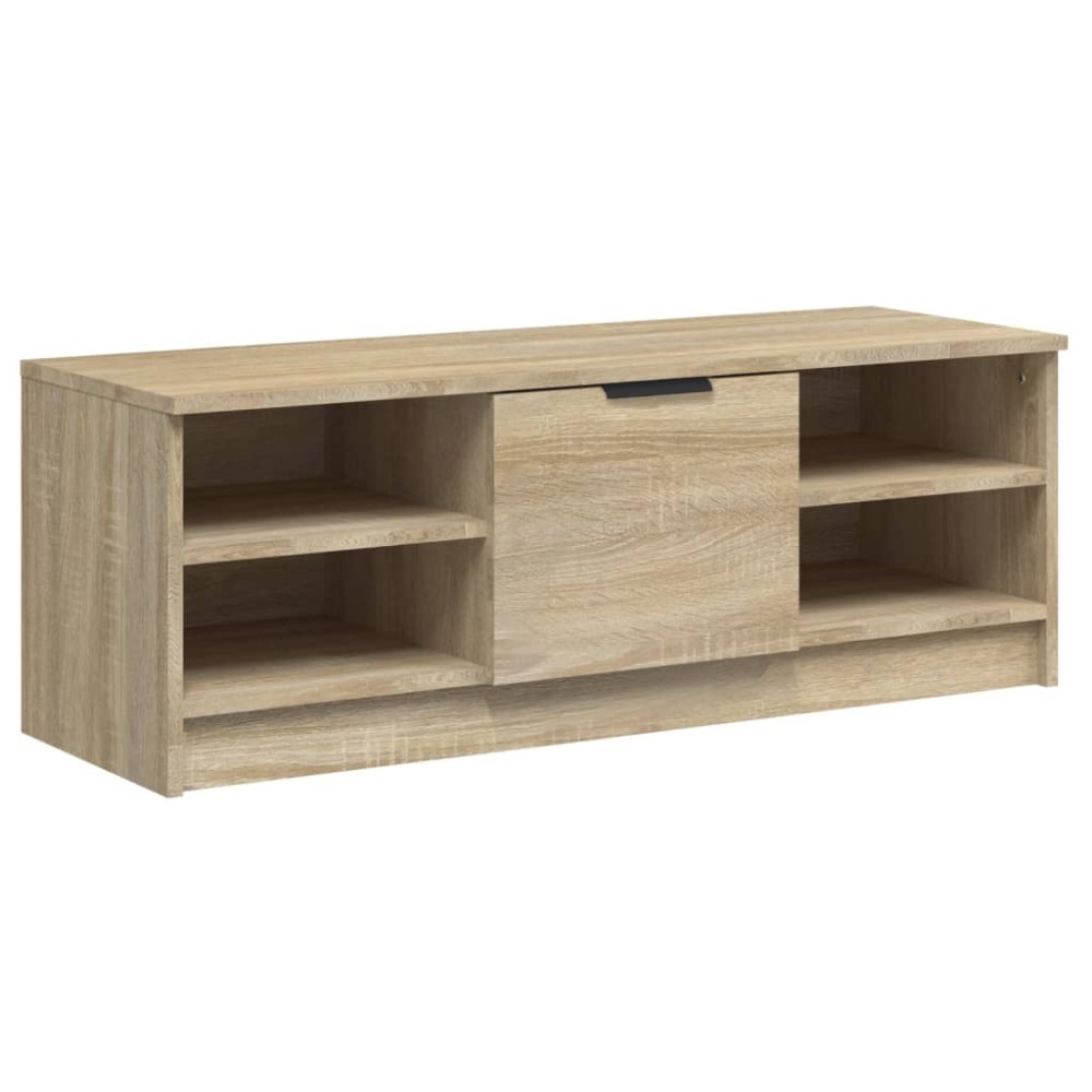 vidaXL Comodă TV, stejar sonoma, 102x35,5x36,5 cm, lemn compozit