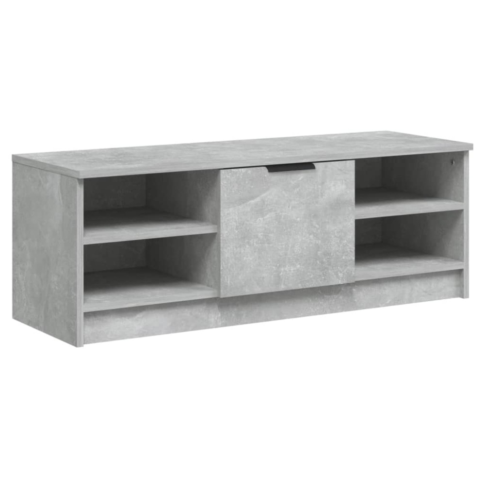 vidaXL Comodă TV, gri beton, 102x35,5x36,5 cm, lemn compozit