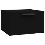 vidaXL Noptieră de perete, negru, 34x30x20 cm vidaXL Noptieră de perete, negru, 34x30x20 cm