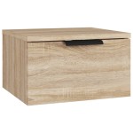 vidaXL Noptiere de perete, 2 buc., stejar sonoma, 34x30x20 cm