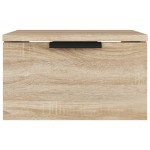 vidaXL Noptiere de perete, 2 buc., stejar sonoma, 34x30x20 cm