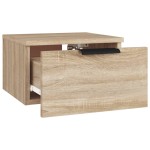 vidaXL Noptiere de perete, 2 buc., stejar sonoma, 34x30x20 cm