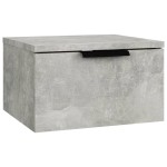 vidaXL Noptieră de perete, gri beton, 34x30x20 cm vidaXL Noptieră de perete, gri beton, 34x30x20 cm