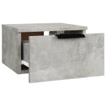 vidaXL Noptieră de perete, gri beton, 34x30x20 cm vidaXL Noptieră de perete, gri beton, 34x30x20 cm