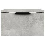vidaXL Noptiere de perete, 2 buc., gri beton, 34x30x20 cm