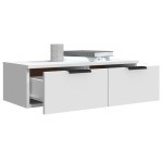 vidaXL Dulap de perete, alb, 68x30x20 cm, lemn prelucrat