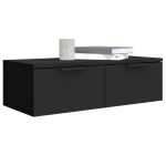 vidaXL Dulap de perete, negru, 68x30x20 cm, lemn compozit vidaXL Dulap de perete, negru, 68x30x20 cm, lemn compozit