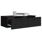 vidaXL Dulap de perete, negru, 68x30x20 cm, lemn compozit vidaXL Dulap de perete, negru, 68x30x20 cm, lemn compozit