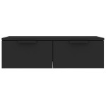 vidaXL Dulap de perete, negru, 68x30x20 cm, lemn compozit vidaXL Dulap de perete, negru, 68x30x20 cm, lemn compozit