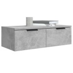 vidaXL Dulap de perete, gri beton, 68x30x20 cm, lemn compozit