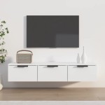 vidaXL Dulap de perete, alb, 102x30x20 cm, lemn compozit vidaXL Dulap de perete, alb, 102x30x20 cm, lemn compozit