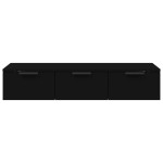 vidaXL Dulap de perete, negru, 102x30x20 cm, lemn prelucrat vidaXL Dulap de perete, negru, 102x30x20 cm, lemn prelucrat