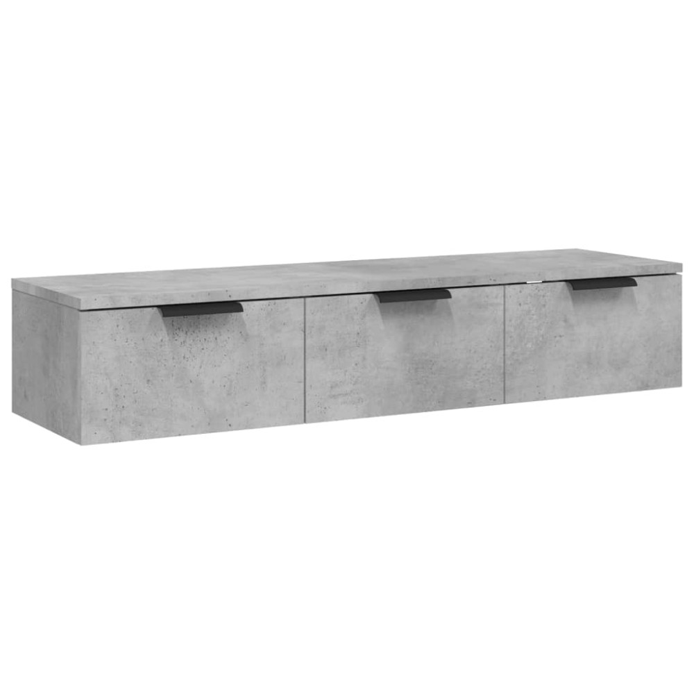 vidaXL Dulap de perete, gri beton, 102x30x20 cm, lemn compozit