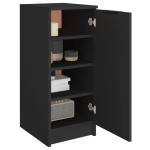 vidaXL Pantofar, negru, 30x35x70 cm, lemn compozit vidaXL Pantofar, negru, 30x35x70 cm, lemn compozit