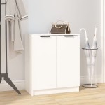 vidaXL Pantofar, alb, 59x35x70 cm, lemn prelucrat vidaXL Pantofar, alb, 59x35x70 cm, lemn prelucrat