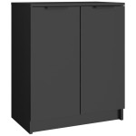 vidaXL Pantofar, negru, 59x35x70 cm, lemn compozit vidaXL Pantofar, negru, 59x35x70 cm, lemn compozit