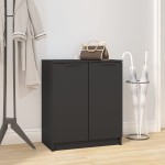 vidaXL Pantofar, negru, 59x35x70 cm, lemn compozit vidaXL Pantofar, negru, 59x35x70 cm, lemn compozit