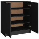 vidaXL Pantofar, negru, 59x35x70 cm, lemn compozit vidaXL Pantofar, negru, 59x35x70 cm, lemn compozit