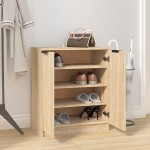vidaXL Pantofar, stejar sonoma, 59x35x70 cm, lemn prelucrat