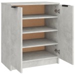 vidaXL Pantofar, gri beton, 59x35x70 cm, lemn prelucrat vidaXL Pantofar, gri beton, 59x35x70 cm, lemn prelucrat