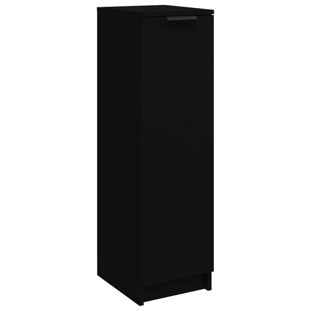 vidaXL Pantofar, negru, 30x35x100 cm, lemn compozit