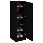 vidaXL Pantofar, negru, 30x35x100 cm, lemn compozit vidaXL Pantofar, negru, 30x35x100 cm, lemn compozit