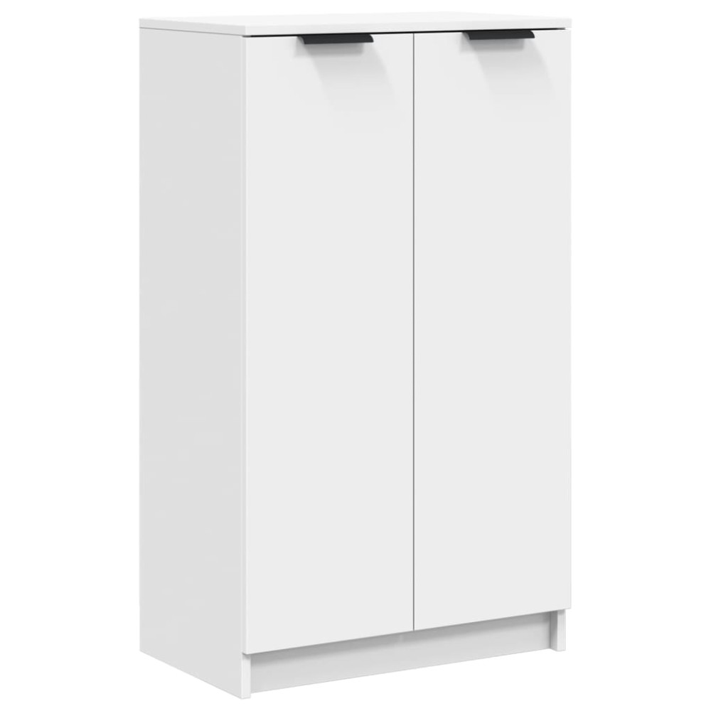 vidaXL Dulap pentru încălțăminte alb 59x35x100 cm lemn prelucrat