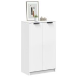 vidaXL Dulap pentru încălțăminte alb 59x35x100 cm lemn prelucrat vidaXL Dulap pentru încălțăminte alb 59x35x100 cm lemn prelucrat