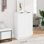vidaXL Dulap pentru încălțăminte alb 59x35x100 cm lemn prelucrat vidaXL Dulap pentru încălțăminte alb 59x35x100 cm lemn prelucrat