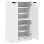 vidaXL Dulap pentru încălțăminte alb 59x35x100 cm lemn prelucrat vidaXL Dulap pentru încălțăminte alb 59x35x100 cm lemn prelucrat