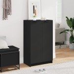 vidaXL Pantofar, negru, 59x35x100 cm, lemn prelucrat vidaXL Pantofar, negru, 59x35x100 cm, lemn prelucrat