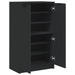 vidaXL Pantofar, negru, 59x35x100 cm, lemn prelucrat vidaXL Pantofar, negru, 59x35x100 cm, lemn prelucrat