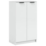 vidaXL Pantofar, alb extralucios, 59x35x100 cm, lemn compozit vidaXL Pantofar, alb extralucios, 59x35x100 cm, lemn compozit