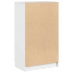 vidaXL Pantofar, alb extralucios, 59x35x100 cm, lemn compozit vidaXL Pantofar, alb extralucios, 59x35x100 cm, lemn compozit