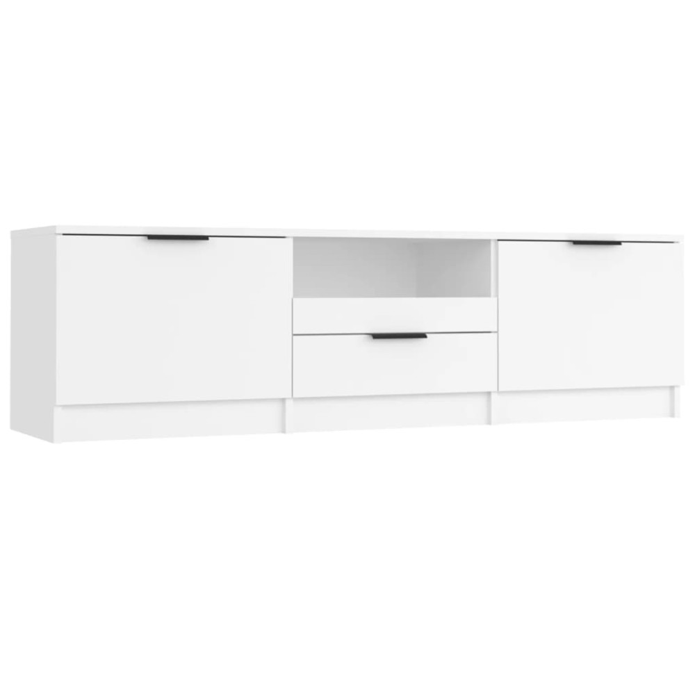 vidaXL Comodă TV, alb, 140x35x40 cm, lemn prelucrat