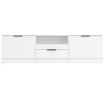 vidaXL Comodă TV, alb, 140x35x40 cm, lemn prelucrat vidaXL Comodă TV, alb, 140x35x40 cm, lemn prelucrat