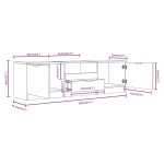 vidaXL Comodă TV, alb, 140x35x40 cm, lemn prelucrat vidaXL Comodă TV, alb, 140x35x40 cm, lemn prelucrat