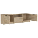 vidaXL Comodă TV, stejar sonoma, 140x35x40 cm, lemn prelucrat vidaXL Comodă TV, stejar sonoma, 140x35x40 cm, lemn prelucrat