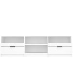 vidaXL Comodă TV, alb, 150x33,5x45 cm, lemn prelucrat vidaXL Comodă TV, alb, 150x33,5x45 cm, lemn prelucrat