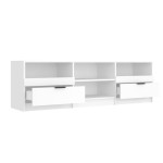 vidaXL Comodă TV, alb, 150x33,5x45 cm, lemn prelucrat vidaXL Comodă TV, alb, 150x33,5x45 cm, lemn prelucrat