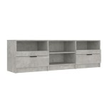 vidaXL Comodă TV, gri beton, 150x33,5x45 cm, lemn prelucrat