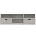 vidaXL Comodă TV, gri beton, 150x33,5x45 cm, lemn prelucrat