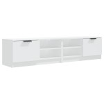 vidaXL Comodă TV, 2 buc., alb, 80x35x36,5 cm, lemn prelucrat