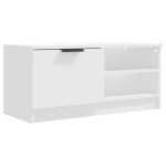 vidaXL Comodă TV, 2 buc., alb, 80x35x36,5 cm, lemn prelucrat