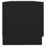 vidaXL Comodă TV, negru, 80x35x36,5 cm, lemn prelucrat