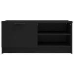 vidaXL Comodă TV, 2 buc., negru, 80x35x36,5 cm, lemn prelucrat