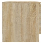 vidaXL Comodă TV, stejar sonoma, 80x35x36,5 cm, lemn prelucrat