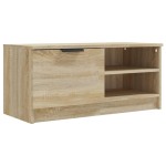 vidaXL Comodă TV, 2 buc., stejar sonoma, 80x35x36,5 cm, lemn prelucrat