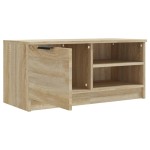 vidaXL Comodă TV, 2 buc., stejar sonoma, 80x35x36,5 cm, lemn prelucrat